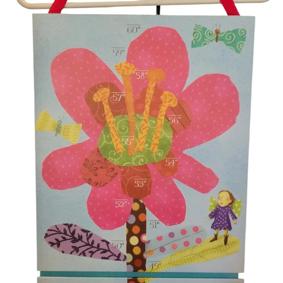 eeBoo Keepsake Floral Growth Chart with Milestone Stickers New Open Box - Picture 4 of 13